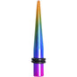 2G Acrylic Electric Rainbow Straight Taper