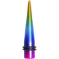 00G Acrylic Electric Rainbow Straight Taper
