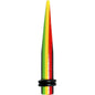 2G Acrylic Rasta Stripes Straight Taper
