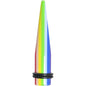00G Acrylic Retro Rainbow Straight Taper
