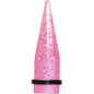 18mm Pink Acrylic Silver Glitter Taper