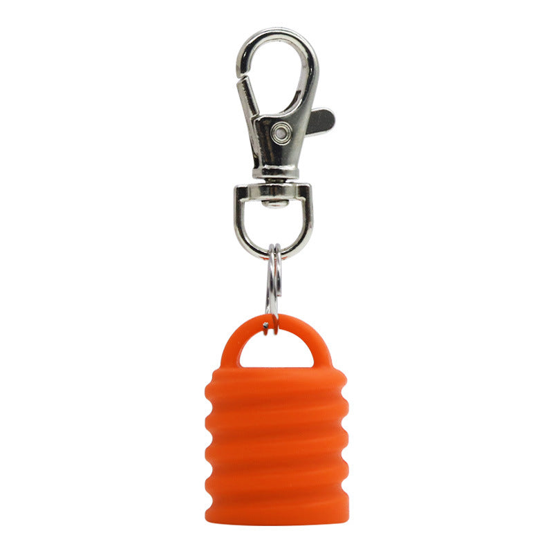 Silicone Universal Lip Gloss Keychain Silicone Cap Lipstick Cover