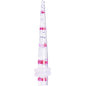 Clear Acrylic Glitter Pink Heart Confetti Taper 8G to 16mm