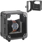 Vilcjson Aluminum Watch Box - Men Watch Display Case with Clear Acrylic Lid Single Watch Organizer Box Watch Storage Holder Watch Case with Removable Watch Pillow Black 5.12 x 3.74 x 6.3 Inches