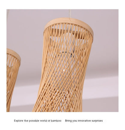 Chinese Style Bamboo Artwork Chandelier