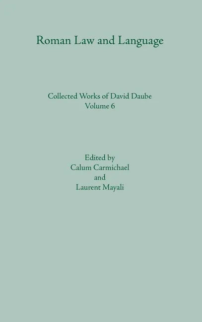 Roman Law and Language - Hardcover