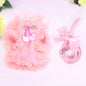 Pet supplies cute lace chest back dog leash