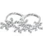 Crystalline Star Spangled Double Finger Ring