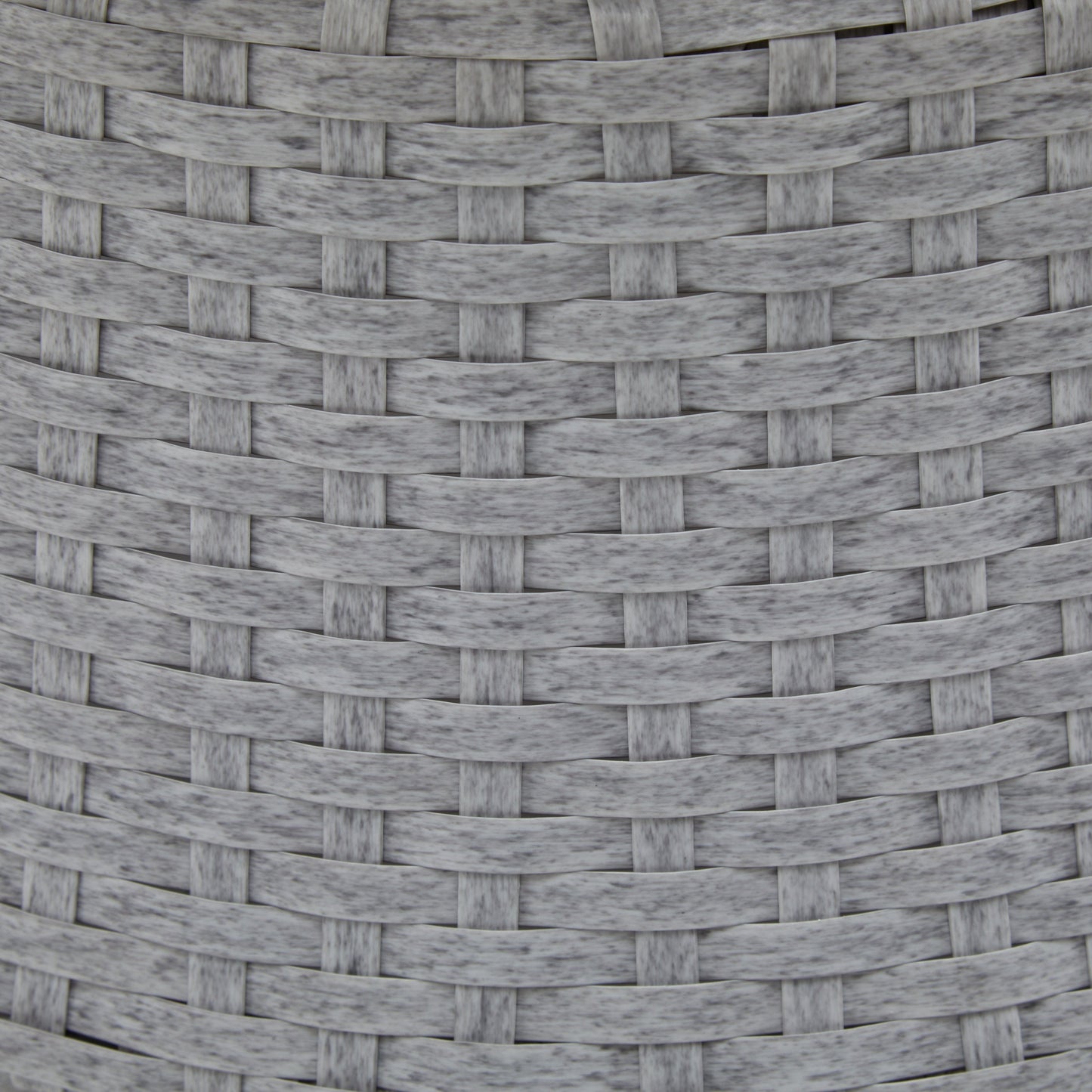 Modern Silver Grey Swivel Wicker Lounge Chair Set with PE Rattan and Iron