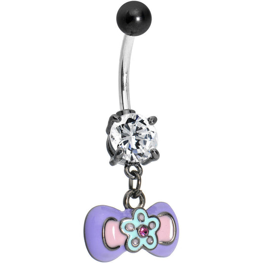 Pretty Pastel Bowtie Belly Ring
