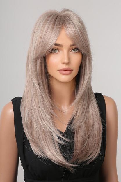 22" Long Straight Full Machine Wig (Synthetic Heat Resistant)