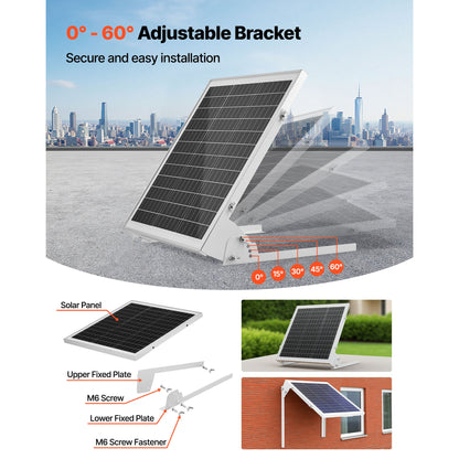 20W 12V Solar Battery Trickle Charger, MPPT Controller, IP65, Car Boat RV
