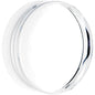 2 Clear White Acrylic Mirror Split Saddle Plug
