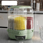 Large Food Storage Container 360 Rotating Rice Barrels Sealed Cereal Dispenser Rice Tank Grain Box Kitchen Storage Container