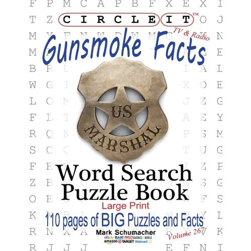 Circle It, Gunsmoke Facts, Word Search, Puzzle Book - Paperback