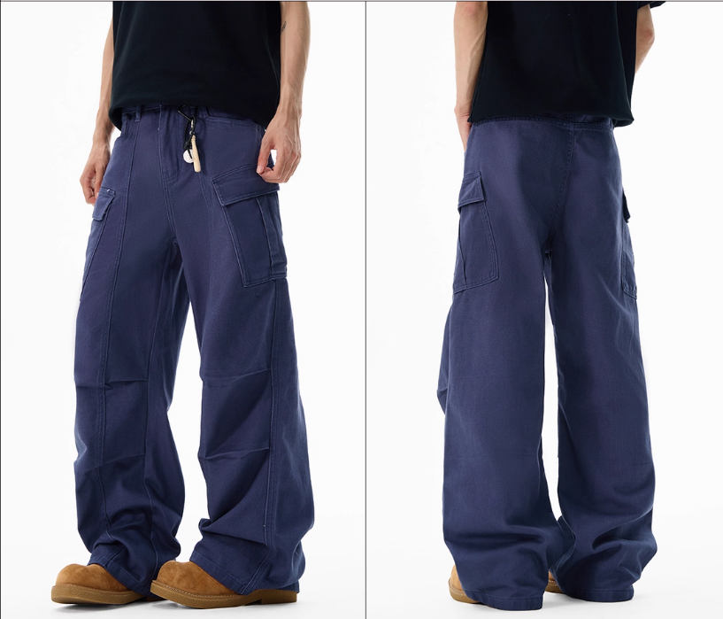 Wide-leg Overalls Men's Loose Straight Casual Feeling