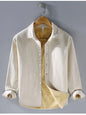 Men's Plus Size Button Up Long Sleeve Shirt