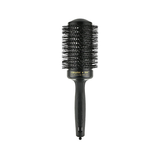 Olivia Garden Expert Blowout Shine Hair Brush - Black 55mm - Professional Detangling & Styling Tool