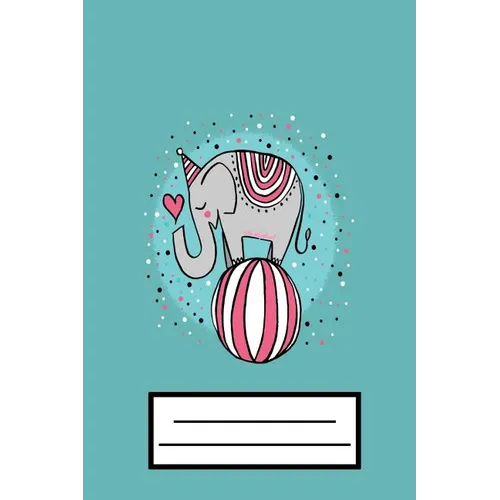 Cute Elephant: Cute Blue Elephant Composition Notebook - Paperback