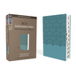 Niv, Super Giant Print Reference Bible, Leathersoft, Teal, Red Letter, Thumb Indexed, Comfort Print - Imitation Leather