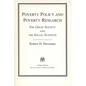 Poverty Policy and Poverty Research (1976. Corr. 5th Printing) - Paperback