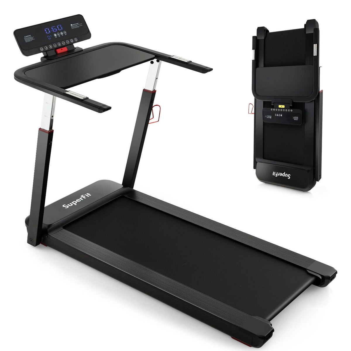 3HP Folding Treadmill with Adjustable Height and APP Control