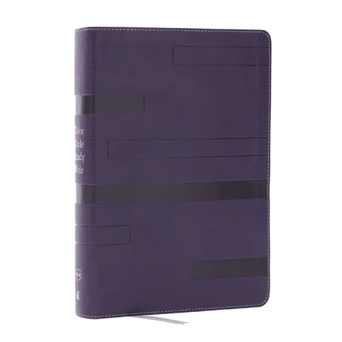 Color Code Study Bible, Revealing God's Truth Color by Color (Nkjv, Purple Leathersoft, Red Letter, Thumb Indexed) - Imitation Leather