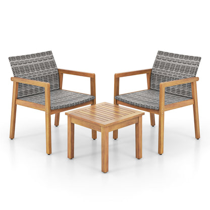 3 Pieces Patio Furniture Set  with Chair