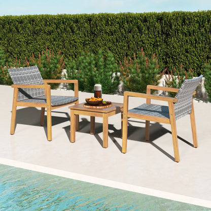 3 Pieces Patio Furniture Set  with Chair