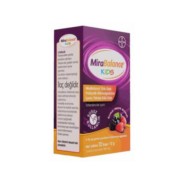 MiraBalance Kids Probiyotik 12 Sa_e - Probiotic Supplement for Kids 4-10 Years, Supports Gut Health