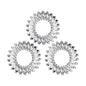 Invisibobble Original Crystal Clear 3-Piece Hair Ties - Stylish & Secure Hair Accessories