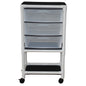 MJM International 3U3D Universal cart with 3 slide out drawers; drawer size: 19.125" W x 14" D x 6.5" H