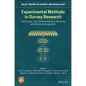 Experimental Methods in Survey Research: Techniques That Combine Random Sampling with Random Assignment - Hardcover