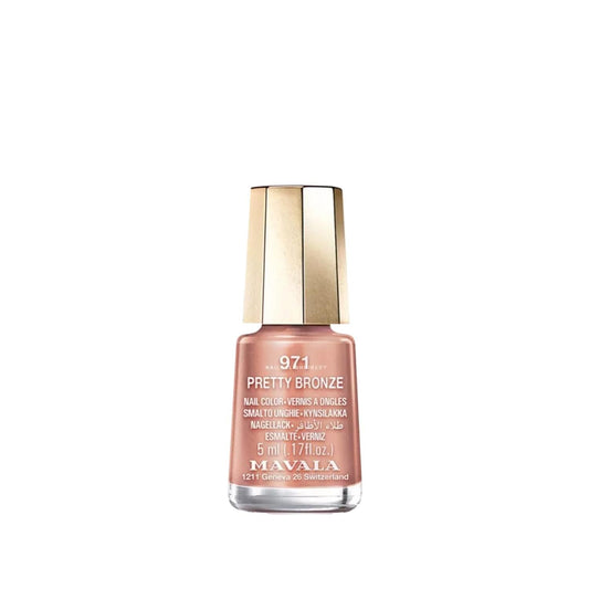 Mavala Mini Color 971 Pretty Bronze Nail Polish - 5ml Travel-Sized Beauty