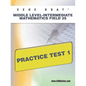 Ceoe Osat Middle Level-Intermediate Mathematics Field 25 Practice Test 1 - Paperback