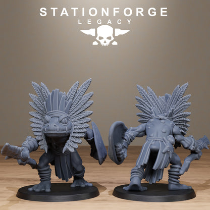 3D Printed Bogkin Spearmen by StationForge Miniatures