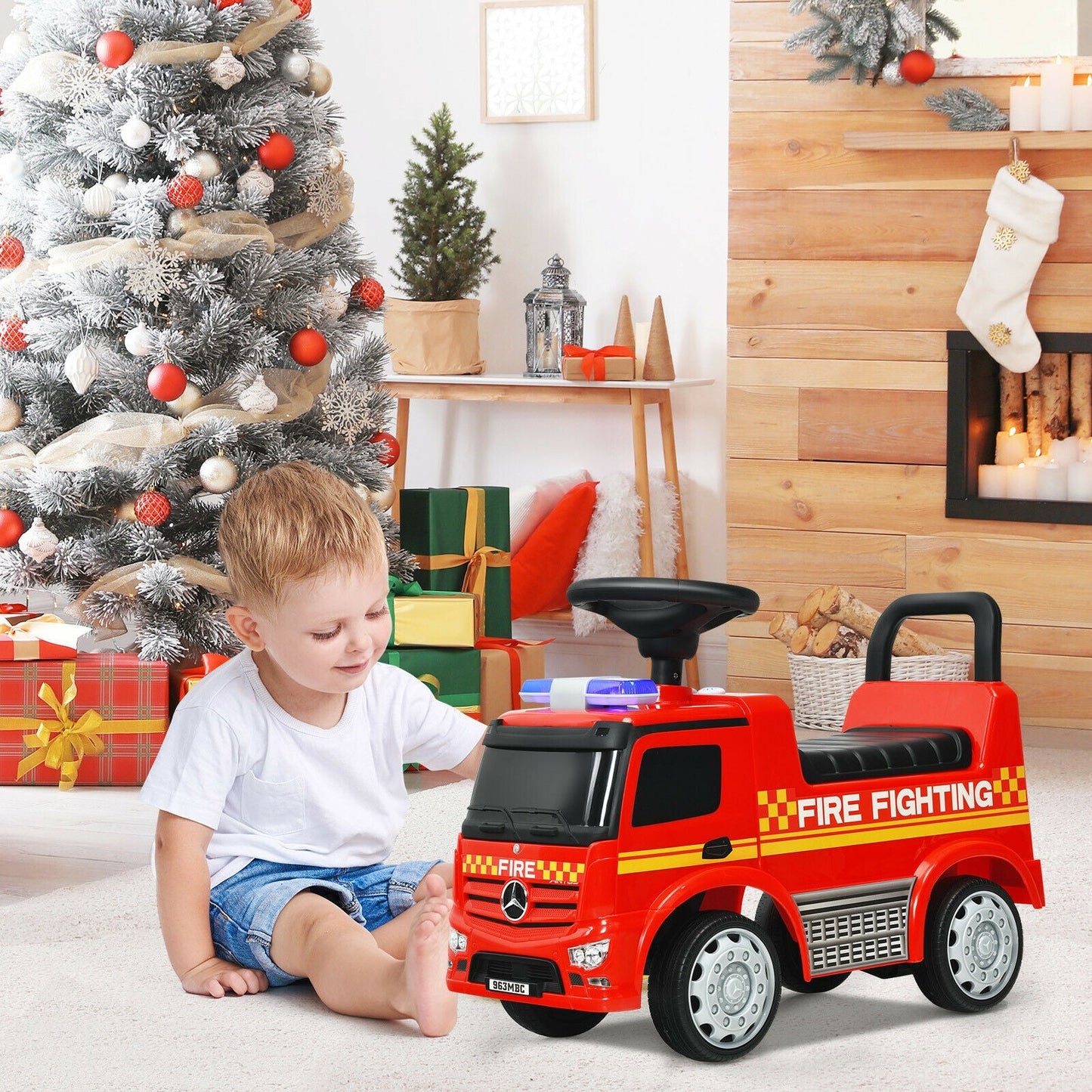 Licensed Mercedes Benz Kids Fire Engine Racer