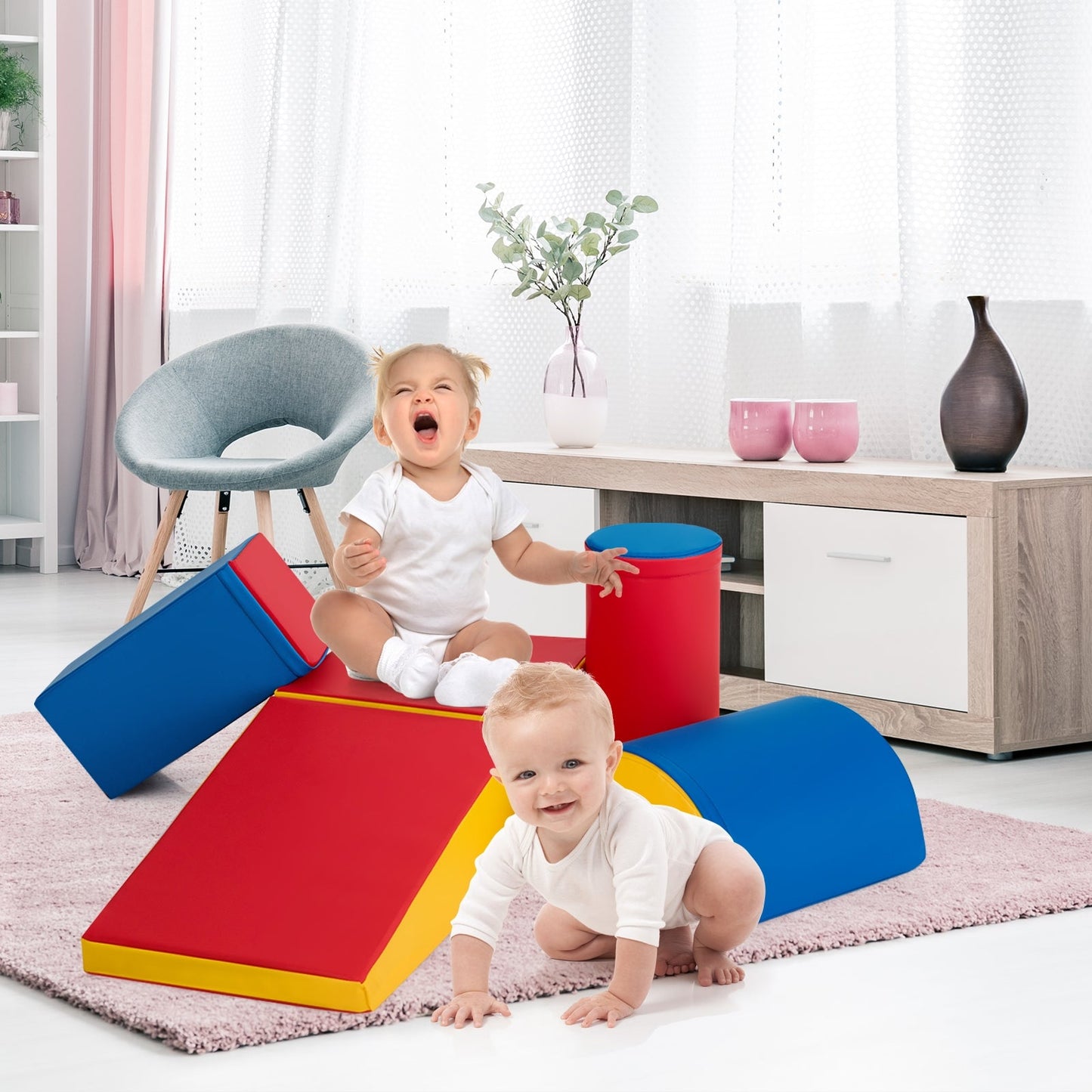 Crawl Climb Foam Shapes Playset Softzone Toy