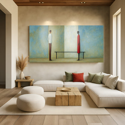 Confrontation Abstract Wall Art