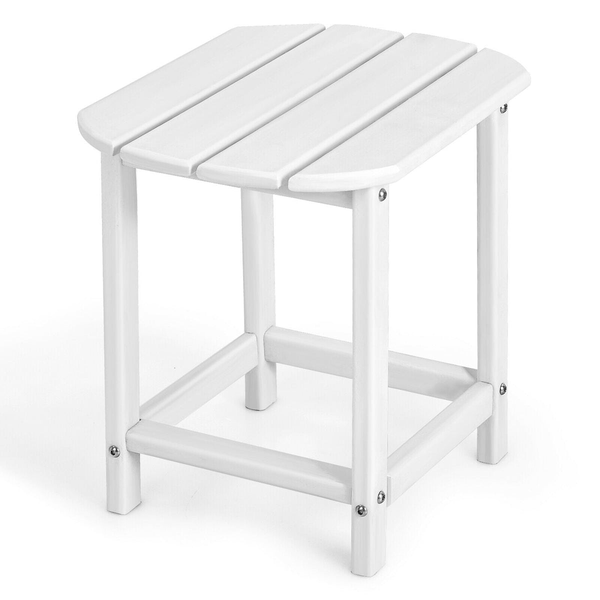 18 Inch Weather Resistant Side Table for Garden Yard Patio