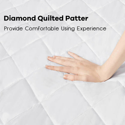 Auto Shut Off Heated Electric Mattress Pad with Dual Controller-Queen Size