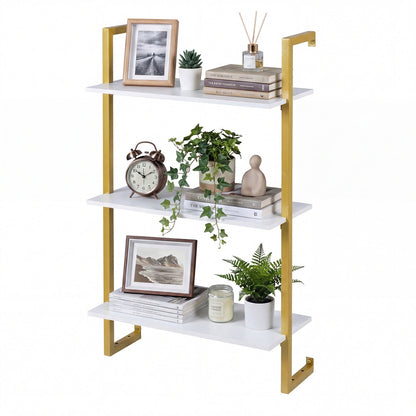 3-Tier Floating Modern Kitchen Shelf for Living Room Home Office and Bathroom