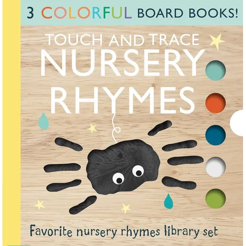 Touch and Trace Nursery Rhymes 3-Book Set: Itsy Bitsy Spider, Hey Diddle Diddle, This Little Piggy - Board Book