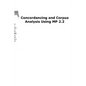 Concordancing and Corpus Analysis Using Mp2.2 - Paperback