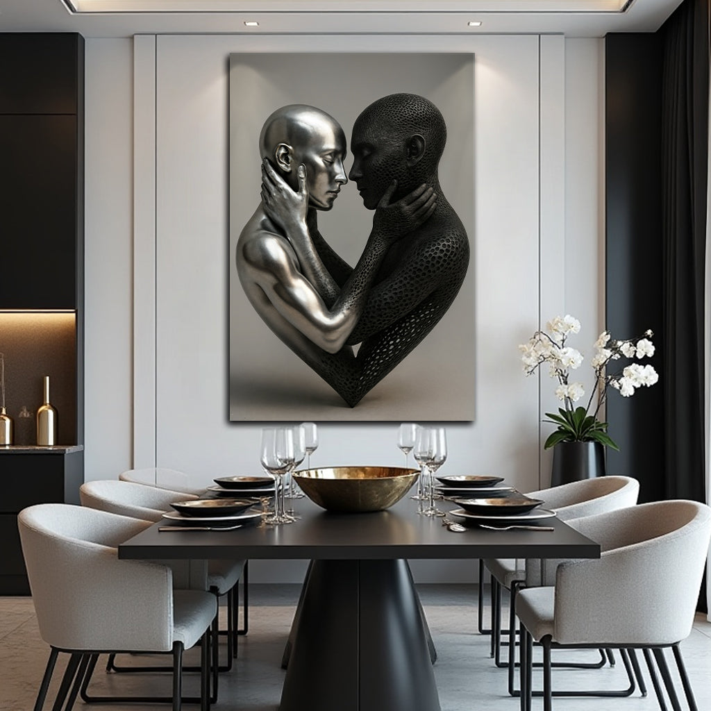 Eternal Love Figure Abstract Wall Art VIII