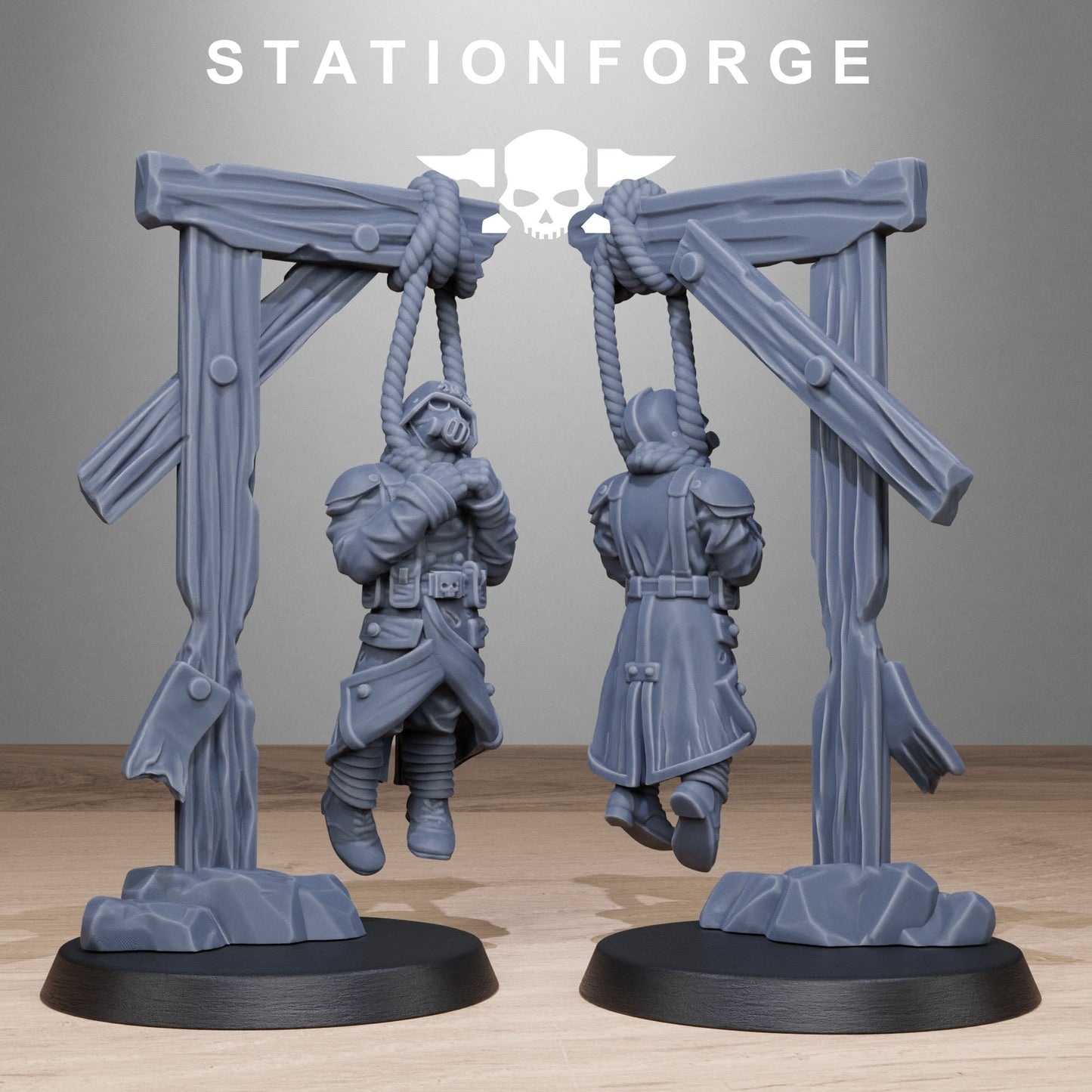 3D Printed GrimGuard Objective Markers by Stationforge Miniatures