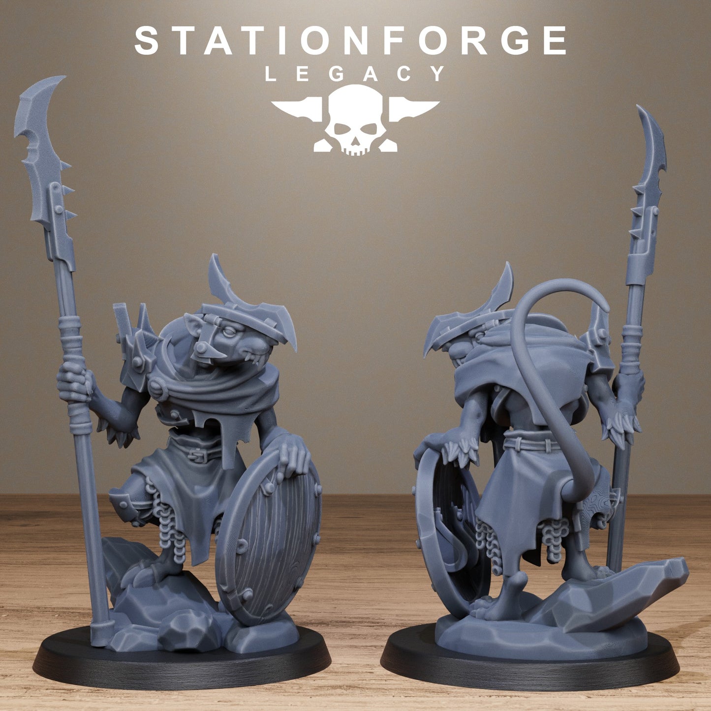3D Printed Rotfang Melee Infantry by Stationforge Legacy Miniatures