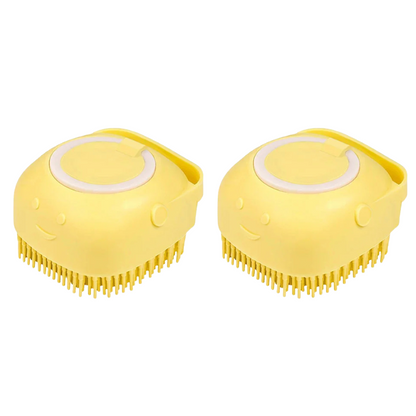 Pet Bathing Brush with Shampoo Dispenser