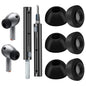 Foam Ear Tips for Samsung Galaxy Buds3 Pro - Ultimate Comfort and Unshakeable Fit with Memory Foam Earbud Tips Earbud Replacement Tips - L