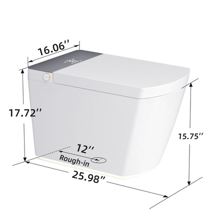 Modern integrated Smart toilet, Auto Open/Close lid, temperature heating seat...